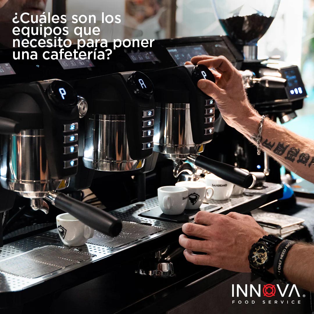 ¿Cuáles son los equipos que necesito para poner una cafetería?