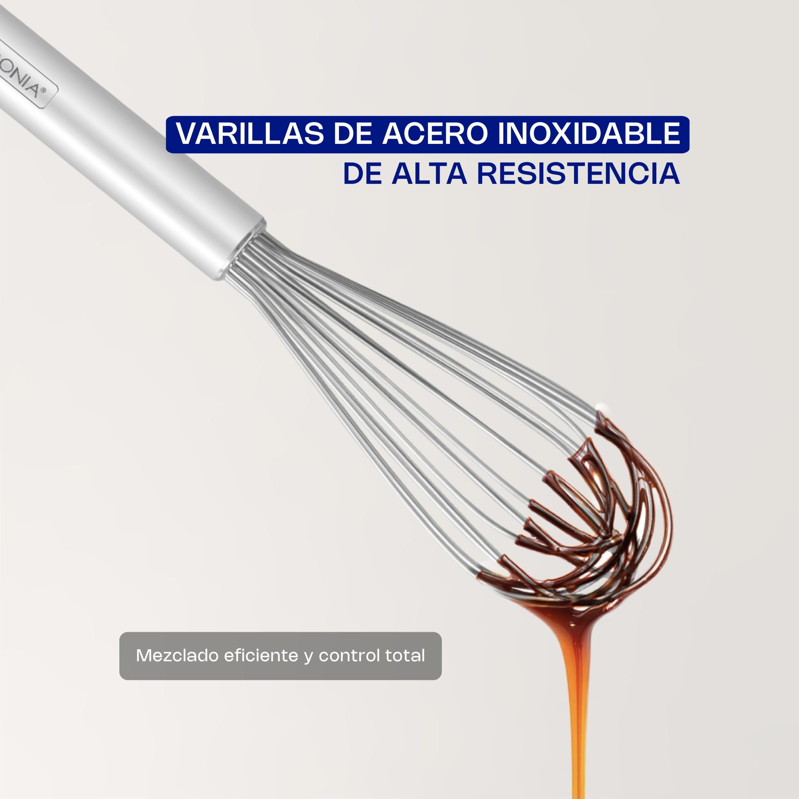 Batidor Francés de Acero Inoxidable de 28 cm para Cocina 6pz Caledonia BATFRA-10