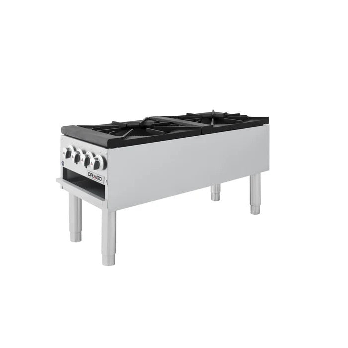 Estufon a Gas de 2 secciones Vertical Altura Estándar Drago GPFO-02-VSH