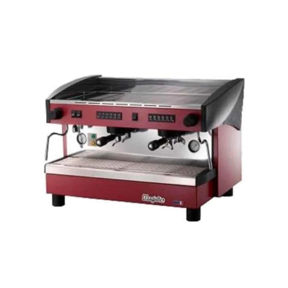 Cafetera automática electrónica con dosaje programable dos grupos Magister Modelo STILO ES100