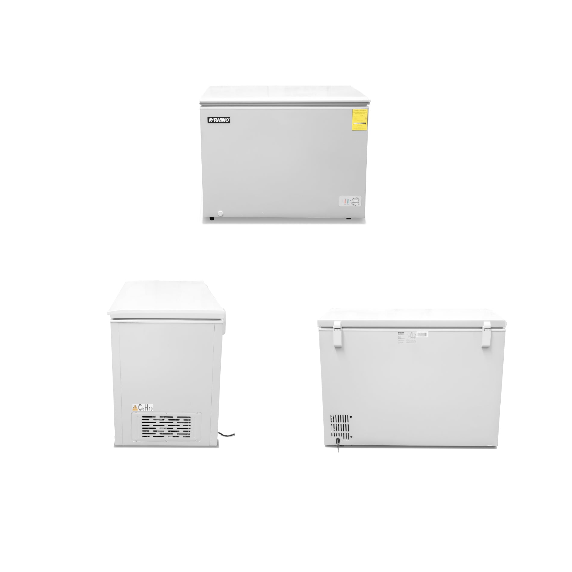 Congelador Horizontal Comercial Dual de 10 ft³ con Sistema de 4 Paredes Rhino CONGECO-10