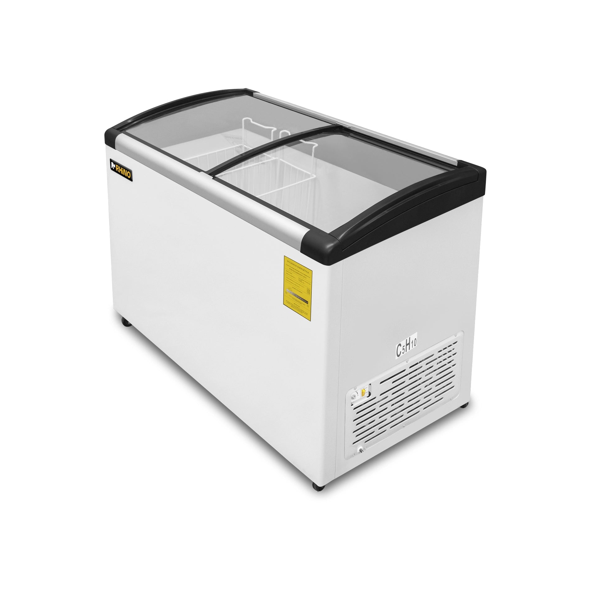 Congelador Tapa de Cristal Curva 7 Pies RHINO CONGECRI-7C