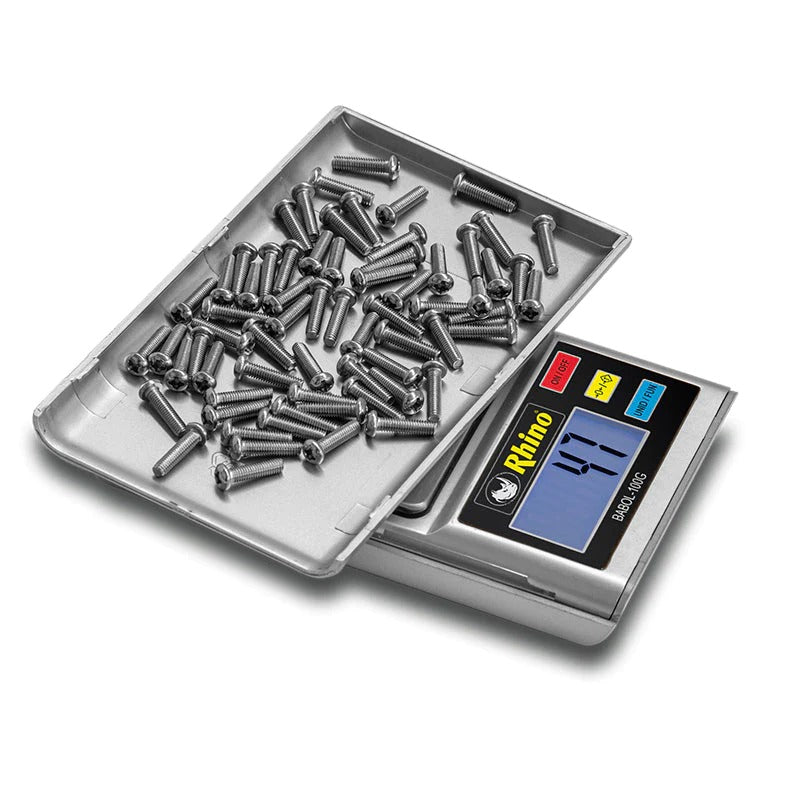 Básculas De Precisión Rhino Babol-100G Electrónica Contadora Baterías Acero Inoxidable 100 G