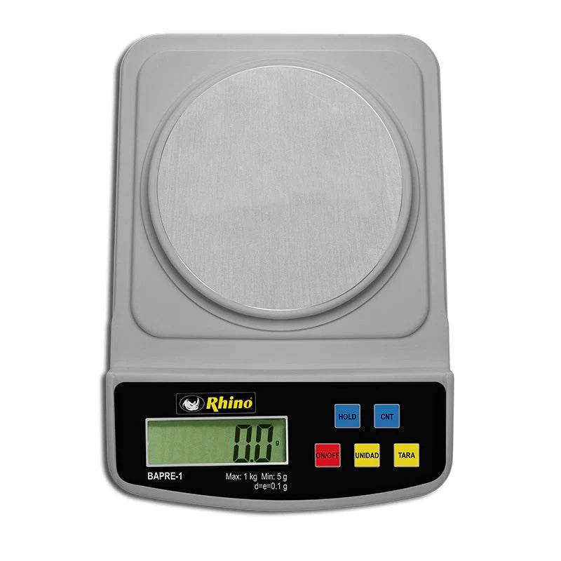 Báscula De Precisión Electrónica Contadora Baterías Función Tara 1000 G Rhino BAPRE-1