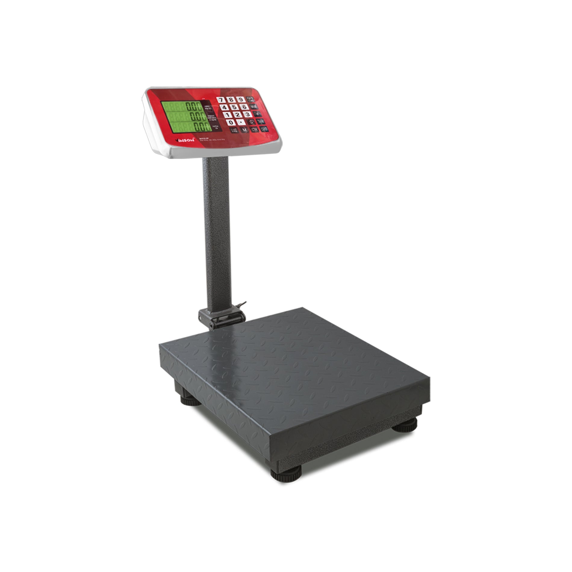 Báscula de Plataforma Plegable Comercial de 100 kg con Doble Pantalla 4pz Vinson BAPLE 60