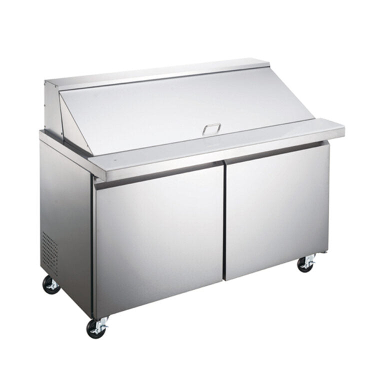 Mesa refrigerada para ensaladas 2 puertas 7.6 pies Marca Icehaus Modelo ME-2P-SS-03 freeshipping - Innova FoodService
