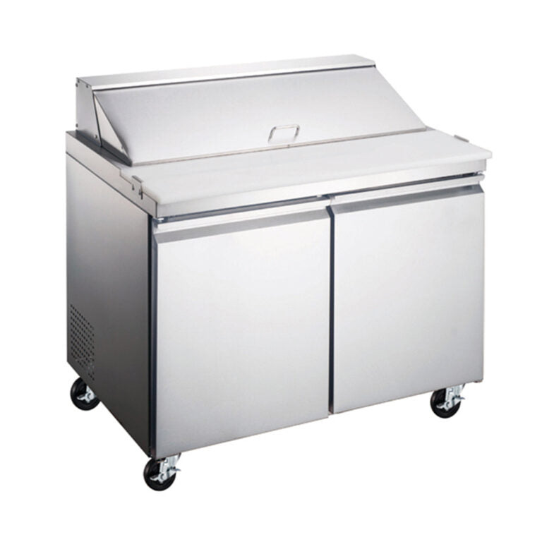 Mesa refrigerada para ensaladas 2 puertas 9.5 pies Marca Icehaus Modelo ME-2P-SS-01 freeshipping - Innova FoodService