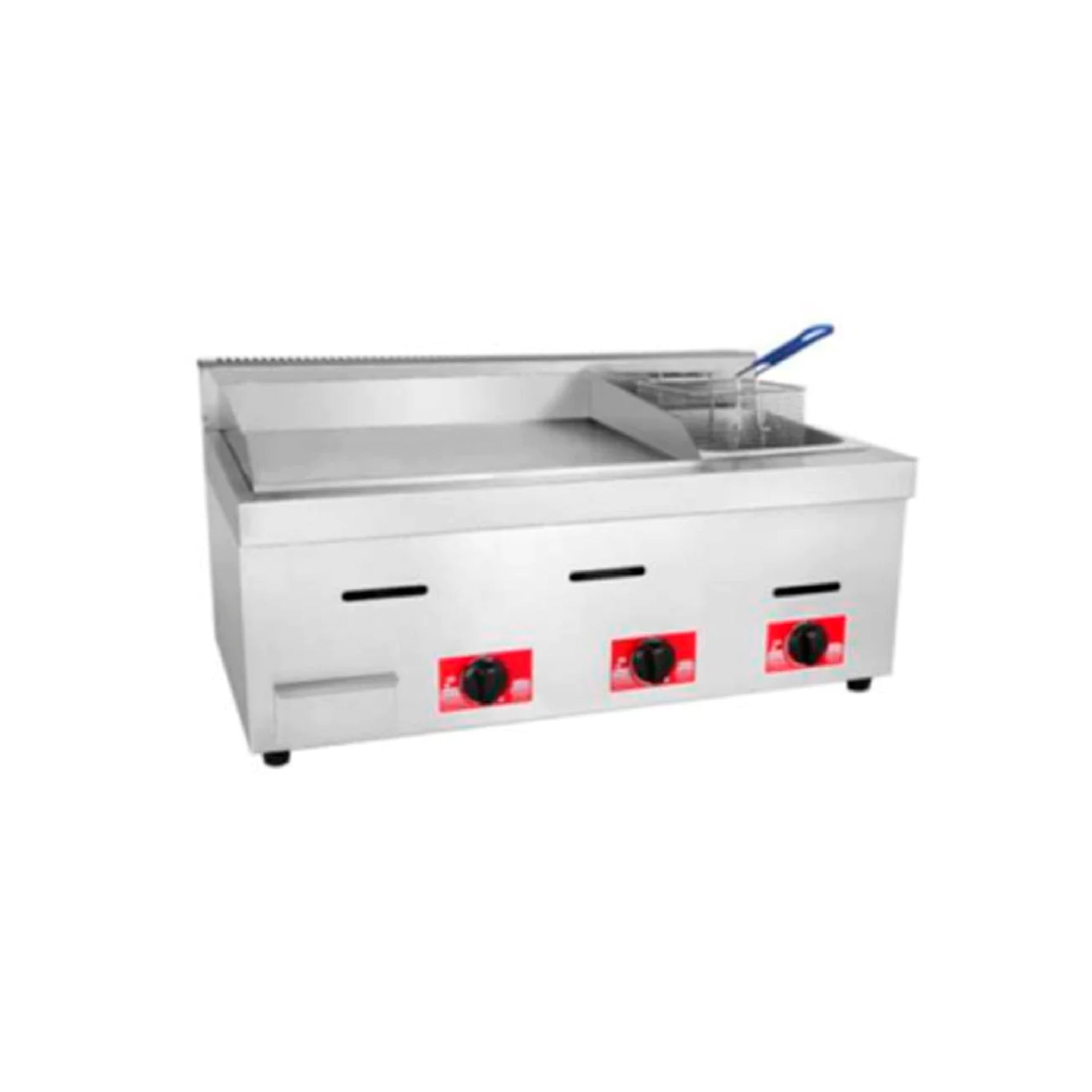 Plancha grill lisa con freidora a gas MIGSA Modelo PFM-85