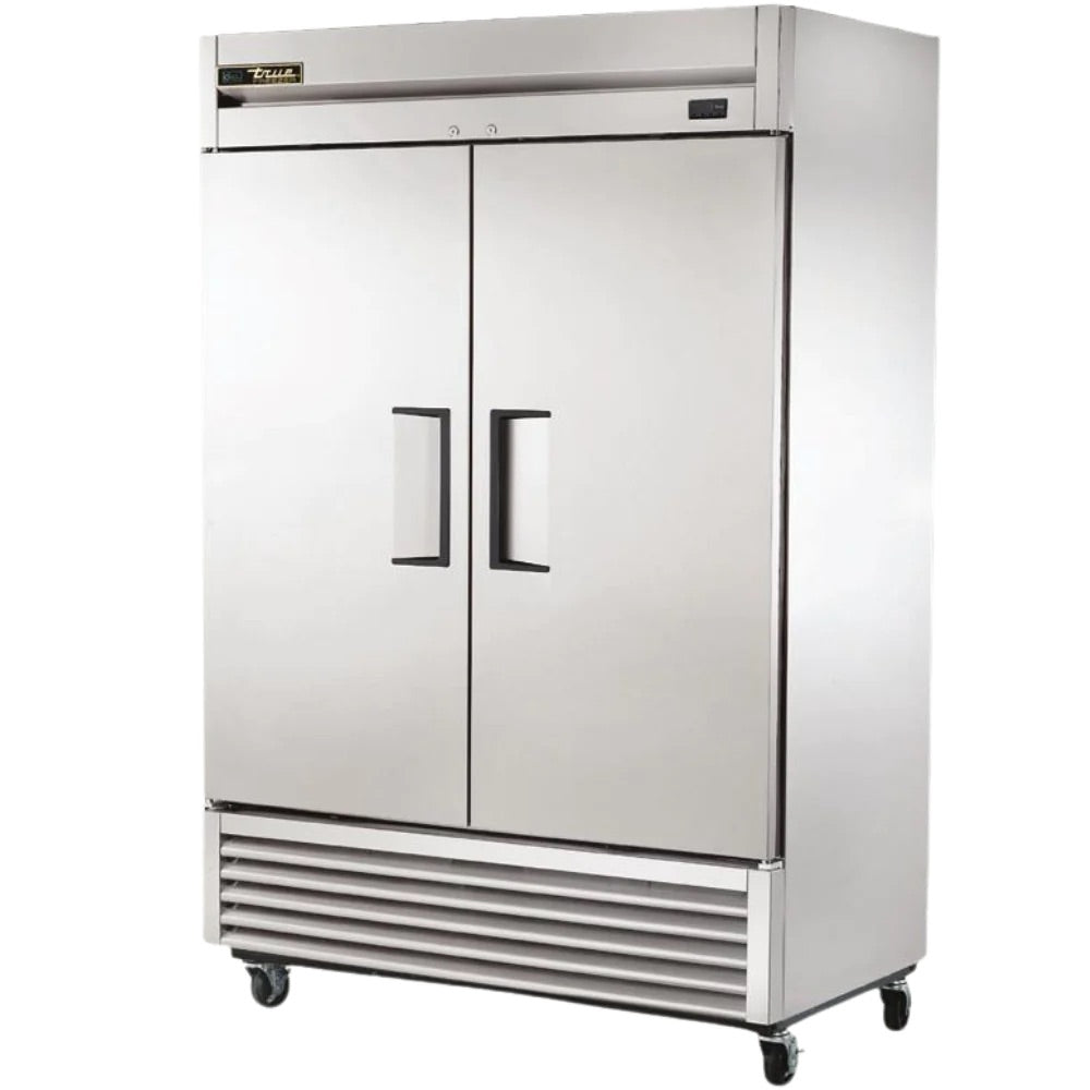 Congelador-Vertical-TRUE-T-49F-HC-2-Puertas-Solida-Iluminacion-Cuerpo-Acero-Inoxidable-Gris