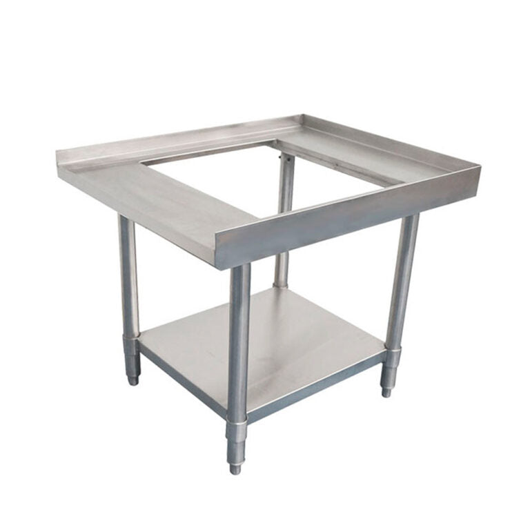 Base de perfil tubular en acero inoxidable marca Asber modelo AB-24 freeshipping - Innova FoodService