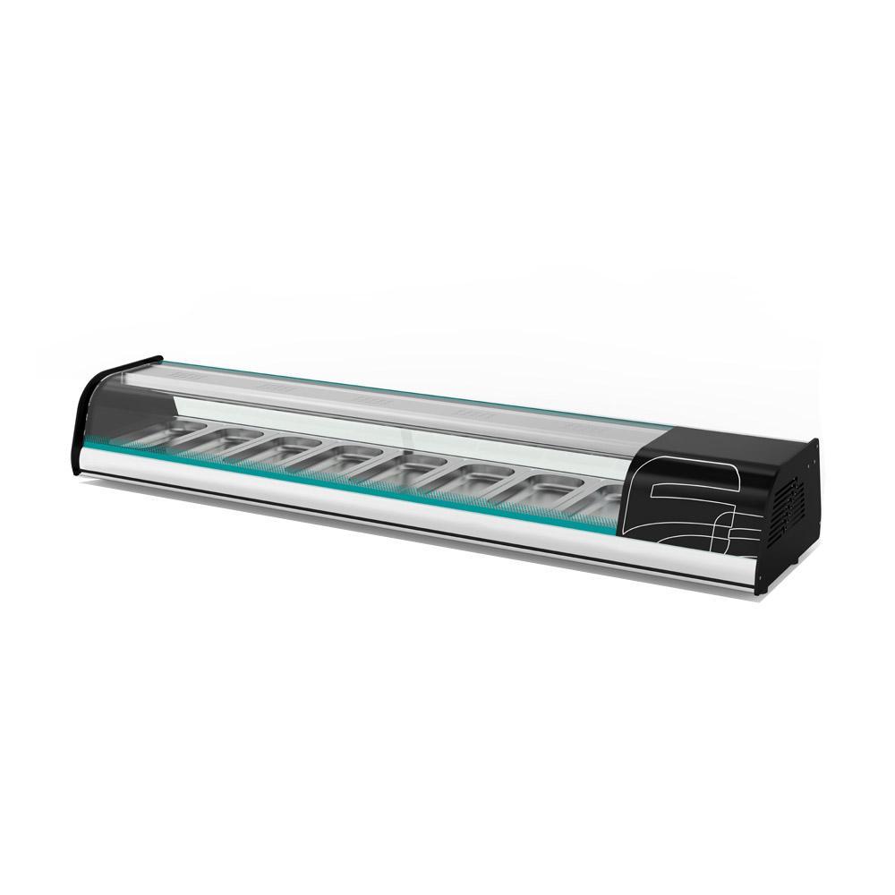 Vitrina Refrigerada para Sushi 8 insertos Sextos (no incluidos) marca Asber modelo ACTC-69 SL HC freeshipping - Innova FoodService