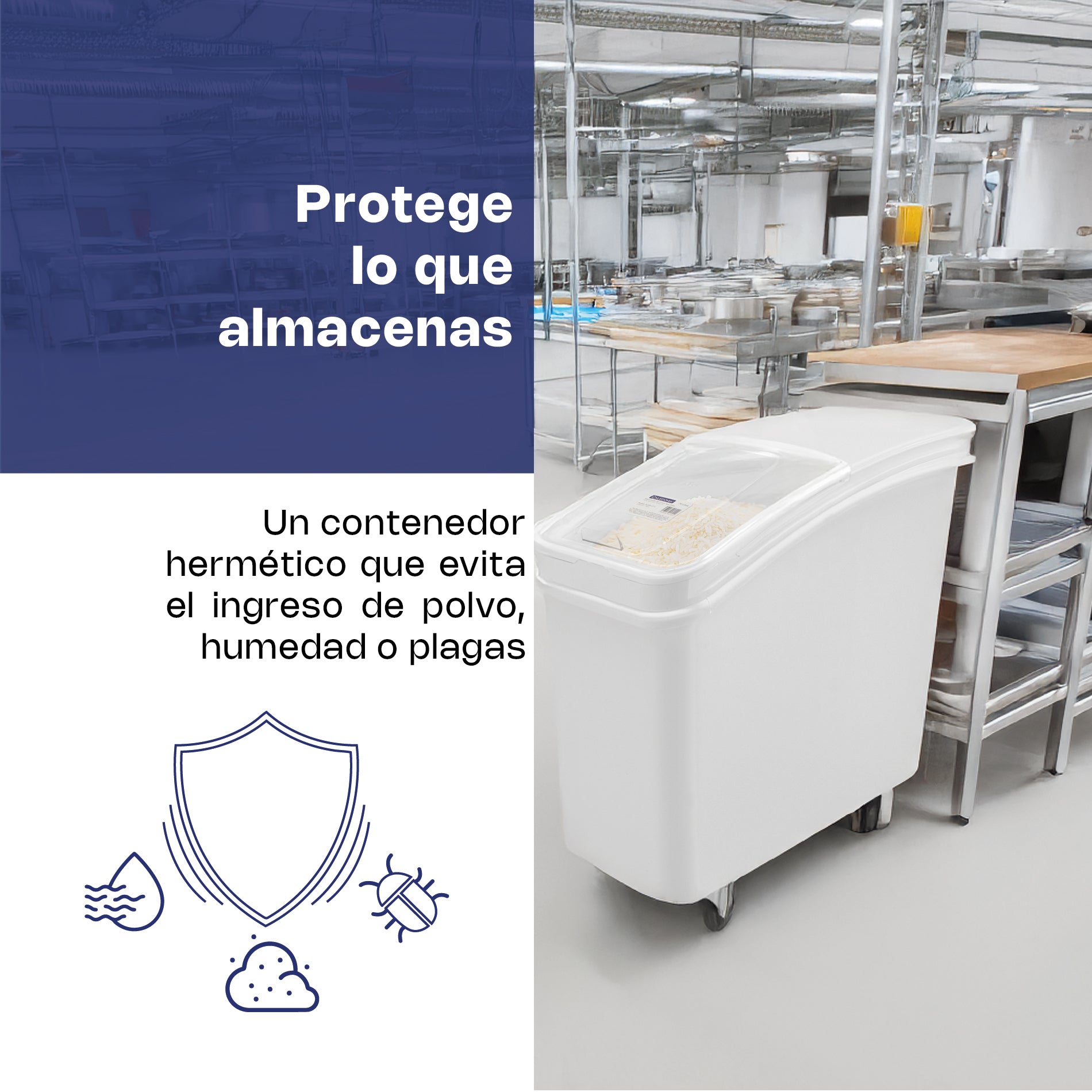 Almacenador para Granos Tipo Estante 79 L Caledonia - ALGRA-21C