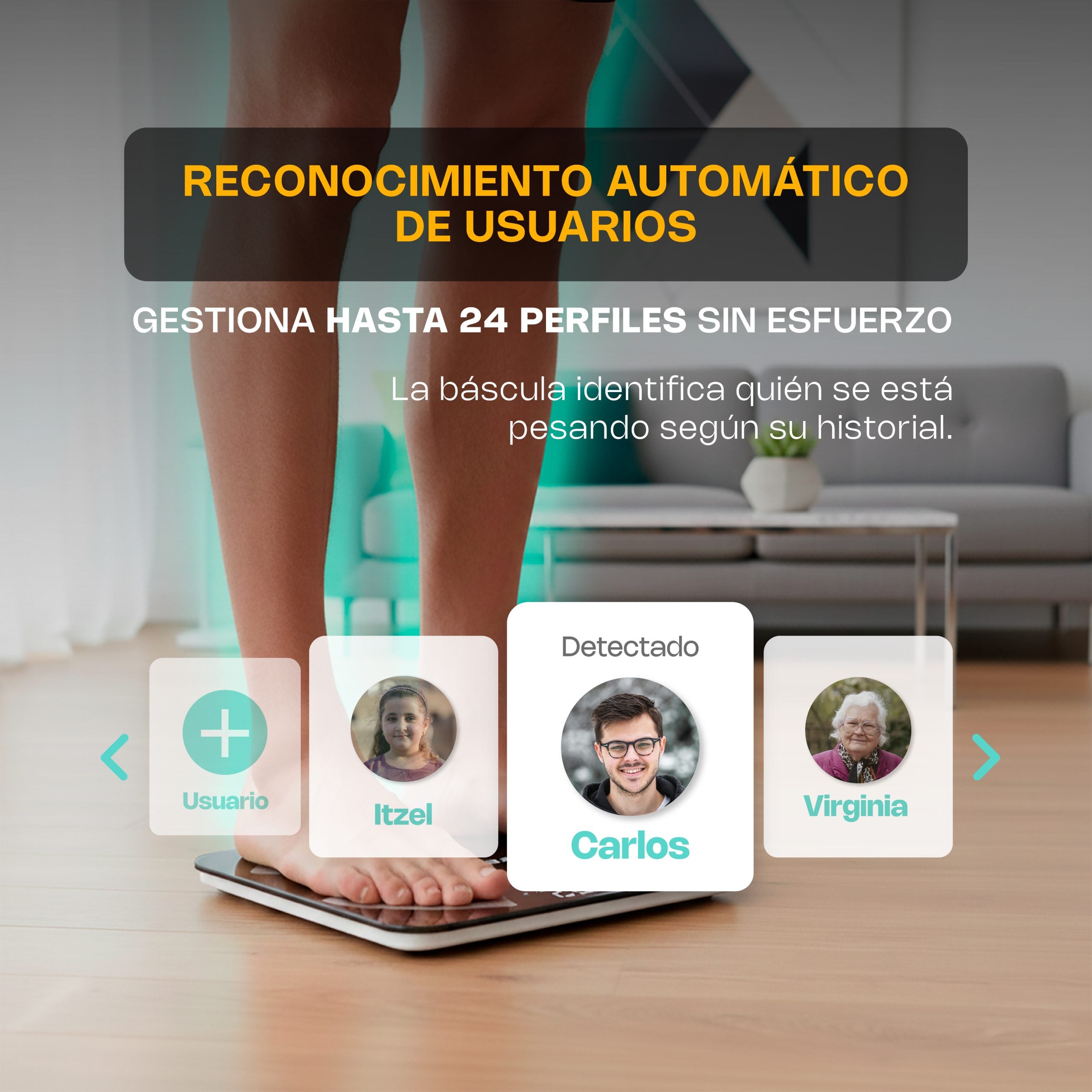 Báscula Inteligente para Peso Corporal de 180 kg con Bluetooth y Pantalla LED 8pz Rhino BABAIN-180NG