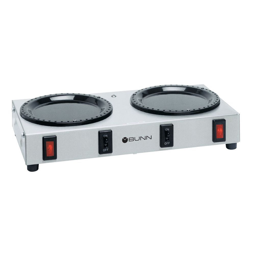Base calentadora eléctrica WX2 120V Bunn 06310.0004 con 2 calentadores.