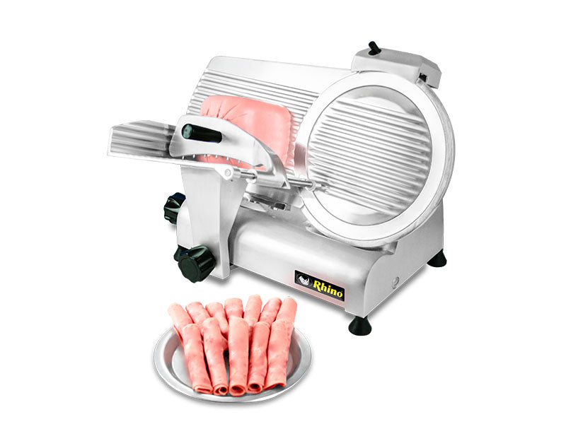 Maquinaria Comercial Rebanadora Con Cuchilla 300 Mm Embutidos Motor De 1/3 Hp Rhino Sli-300