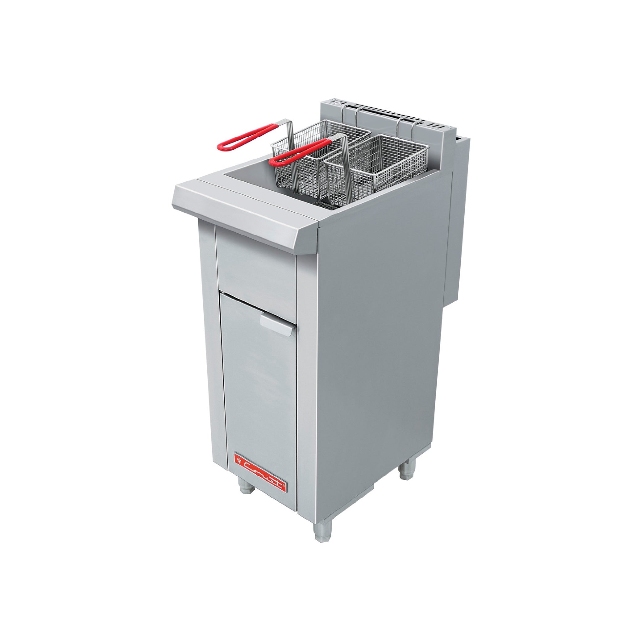 Freidora de piso a gas  Coriat Modelo TURBO-12.5-3Q de piso Petit