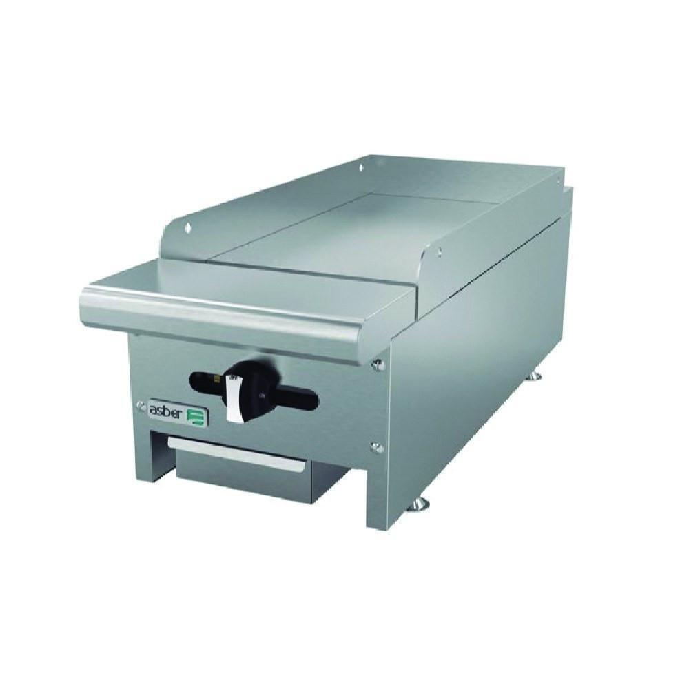 Plancha lisa a gas 12" marca Asber modelo AEMG-12 freeshipping - Innova FoodService