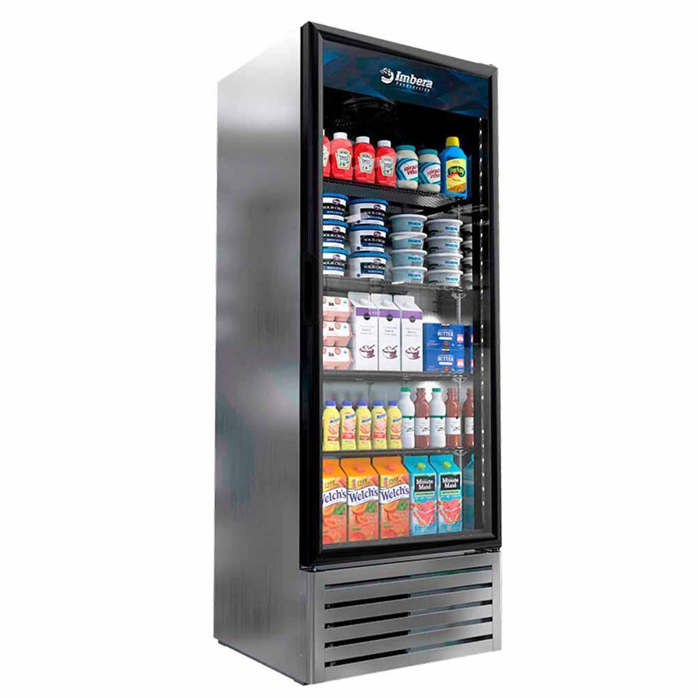 Refrigerador intermedio vertical 1 puerta de cristal Marca Imbera Modelo VR12 1021744 freeshipping - Innova FoodService