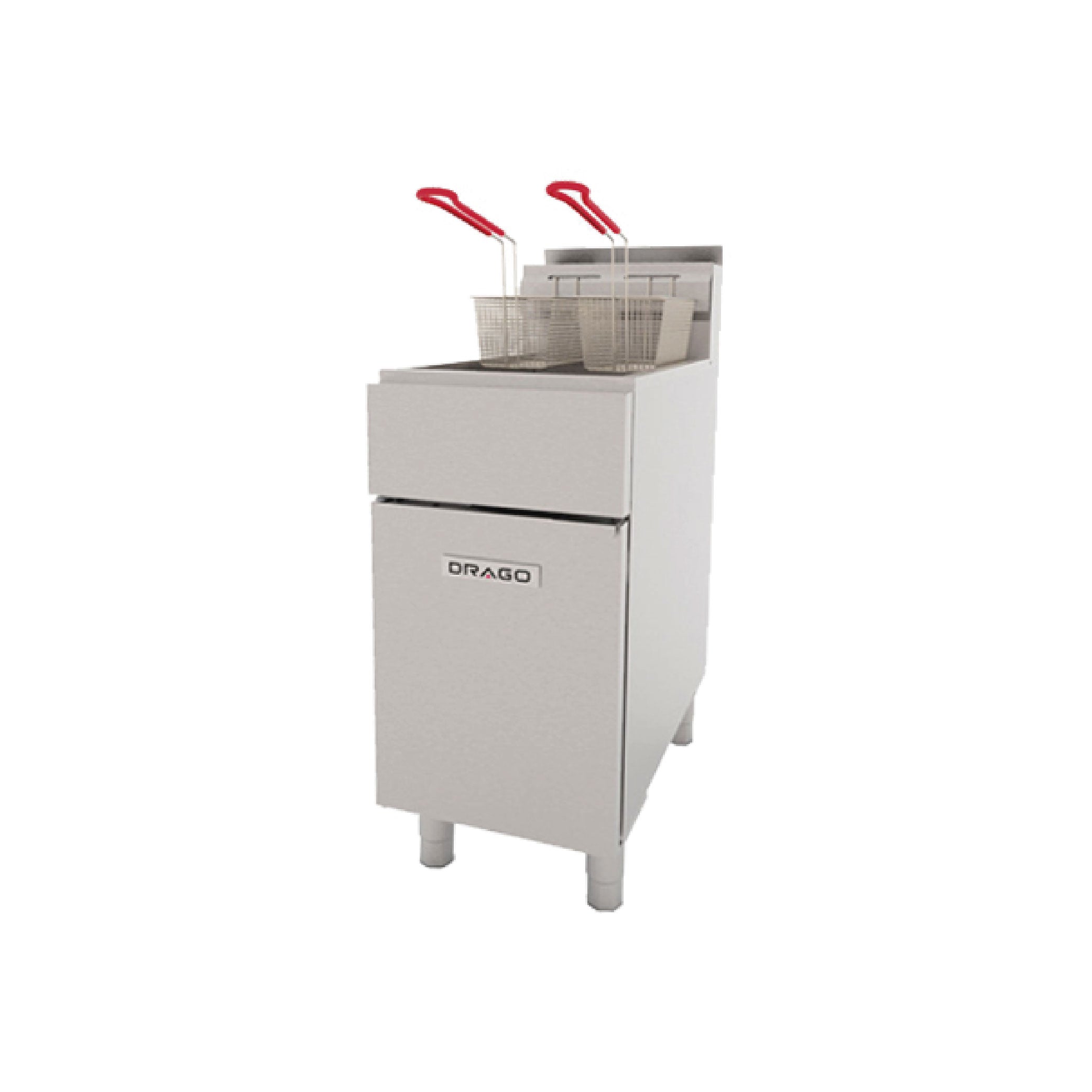 Freidora a gas de 40 litros Drago modelo FG-40 RS